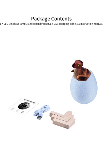 3D Gece Lambası Oviraptor Yumurta Masa Lambası 3 Renk Dokunmatik Karikatür Masa Lambaları Ev Dekor Çocuk Doğum Günü Hediyesi Için (Yurt Dışından) fiyatları