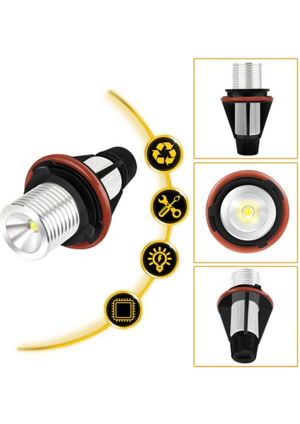 Bmw Angel Eyes 5W E39 E60 Angel Eyes Sis Farları LED Farlar Gündüz Farları Kod Çözme Kırmızı Işık ile (Yurt Dışından) modelleri