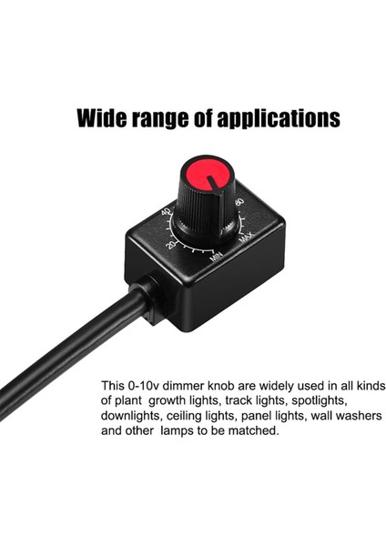 Dc 0/1-10V Düğme LED Dimmer, Düşük Voltajlı Pasif Dimmer Pwm Dimmer 0-10V Veya 1-10V Dimlenebilir LED Sürücü 4 Adet (Yurt Dışından)