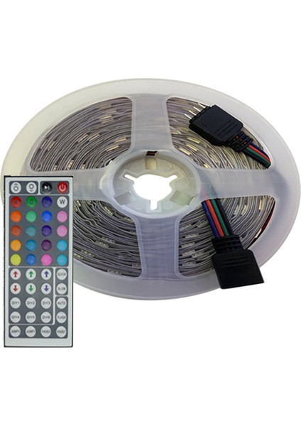 5 Metre 3528RGB Şerit Işık Kiti +44 Tuşlar Uzaktan Kumanda Su Geçirmez LED Şerit Plaka Renk Rastgele (Yurt Dışından) fiyatları