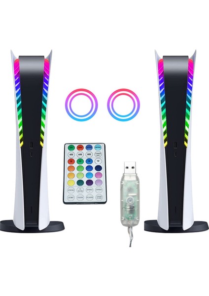 Ps5 Konsolu Için Rgb LED Işık Şeridi Ps5 Konsolu Için LED Aydınlatmalı Çoklu Efektler Işık Çubuğu (Yurt Dışından) indirimleri