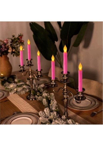 Simülasyon Alevsiz LED Mum Işığı Uzun Direk Yırtık Mum Doğum Günü Renkli Kabuk Sarı Flaş Dekorasyon Işığı, Mor (Yurt Dışından) fiyatları