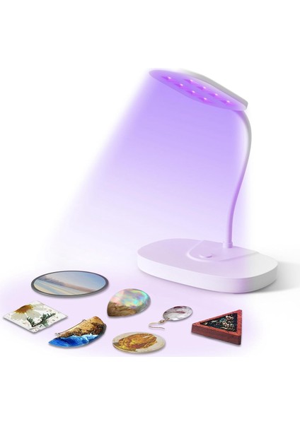 Uv Reçine Lambası - 12W Uv Reçine Lambası Reçine ve Mücevher Yapımı Için Silikon Pedli Katlanabilir Flaş Kürleme Lambası (Yurt Dışından)