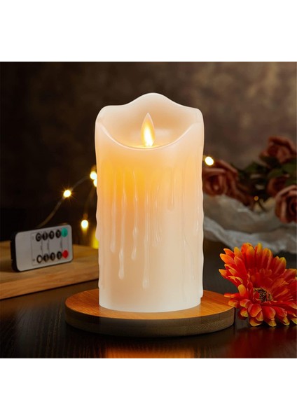 LED Titrek Alevsiz Mumlar, Şarj Edilebilir Mum, Uzaktan Kumandalı Gerçek Mumlar, Sallanan Lamba Gözyaşları (Yurt Dışından) fiyatları