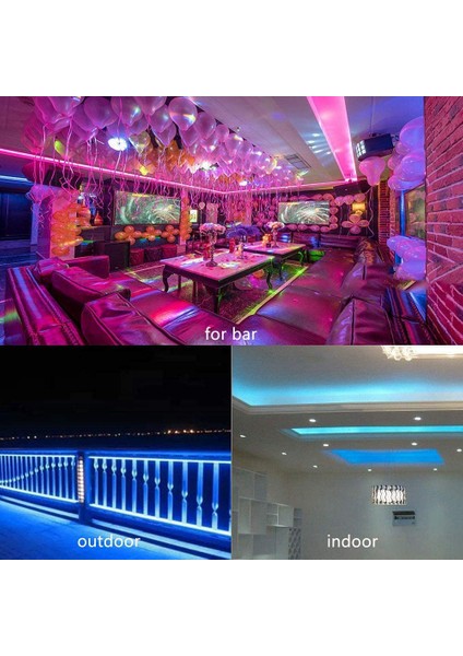5m LED Işık Şeridi Su Geçirmez Olmayan 3528 Rgb 44 Anahtar Uzaktan Kumanda + Denetleyici + Yatak Odası Için Güç Adaptörü Abd Tak (Yurt Dışından)