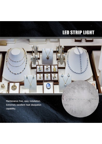 50CM 12V 36 LED 5050 Smd Sert Şerit Işığı Alüminyum Sert Sıcak Beyaz (Yurt Dışından) indirimleri