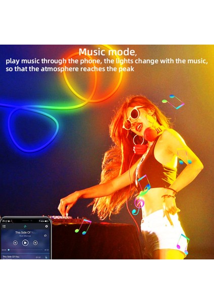 Wıfı Akıllı Neon Halat Işık Rgb-Ic, Müzik Senkronizasyonu ile 10FT Halat Işıklar, Dıy Tasarım, LED Şerit Işıklar (5g Wifi'yi Desteklemiyor) (Yurt Dışından) indirimleri