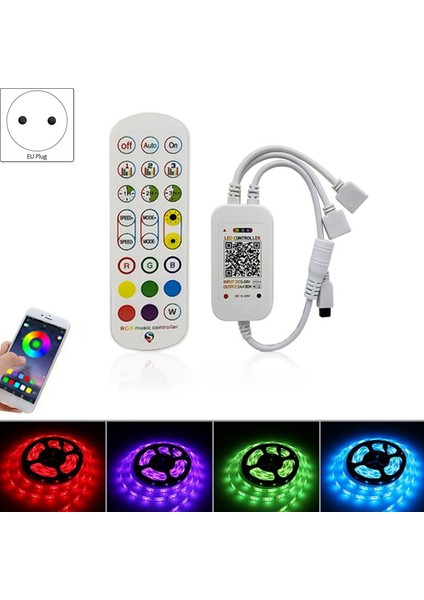 Bluetooth Uzaktan Renk Değiştiren LED Işık Şeritleri Rgb App Kontrolü Yatak Odası Dekoru Için Müzik Senkronizasyonu, 32.8ft / 10M-EU Tak (Yurt Dışından) fiyatları