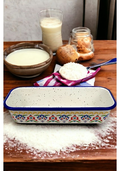 30/13 Emaye Baton Kek Ekmek Kalıbı 1,7lt Fırın, Pişirme, Pasta, Çeyiz, indirimleri