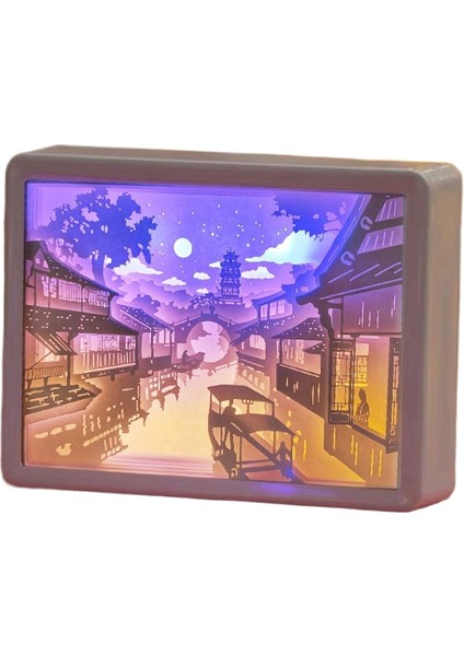 Stereoskopik Kağıt Kesme Işığı 3D Kağıt Heykel (Yurt Dışından)