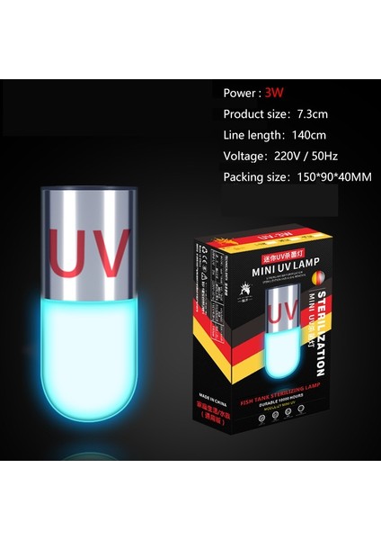 No.15 Tarzı Zamanlayıcı Ile Us Fiş Akvaryum Temizleme Işığı Yeşil Yosun Temizleyici Su Arıtıcı Lamba - Balık Tankı Için Uv Sterilizatör Lamba (Yurt Dışından)