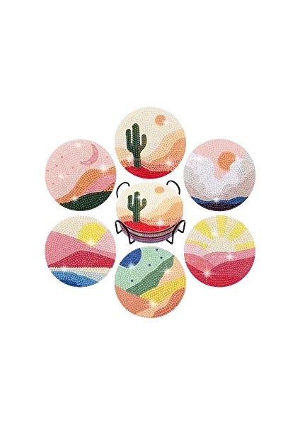 Elmas Boyama Dak Altlıkları Yaratıcı Elmas Boyama Diy Dak Altlıkları (Yurt Dışından)