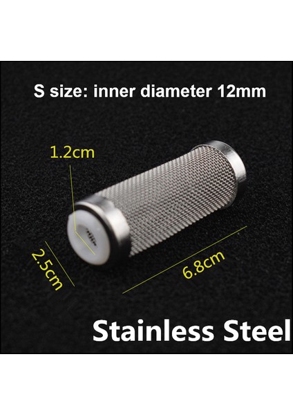 H68MM D12MM(ÇELIK) Stili 1 Parça Sünger Akvaryum Filtre Koruyucu Kapağı Frimp Tank Giriş Havuzu Siyah Köpük Akvaryum Filtre Aksesuarları (Yurt Dışından)