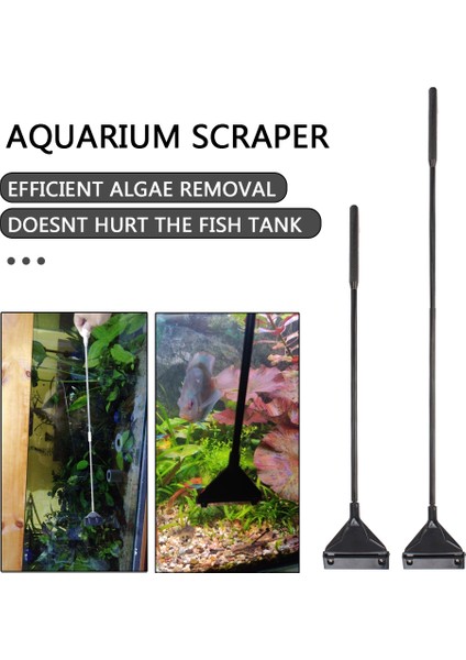 40CM Tarzı 10 Bıçaklı Su Bitkisi Temizlik Aracı Seti ile Çoklu Fonksiyonlu Temizleyici Kiti Seti Akvaryum Yosun Temizleyici Alüminyum Alaşımlı (Yurt Dışından)