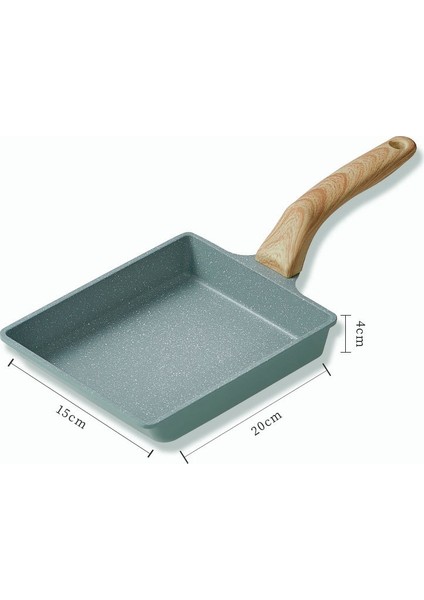 Yapışmaz Tava Düz Dipli Kahvaltı Tavası, Stil: Uzun Şekilli (Green ) (Yurt Dışından) modelleri