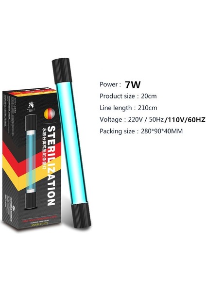 No.11 Stili Abd Fişi Akvaryum Temizleme Işığı Yeşil Yosun Temizleyici Su Arıtıcı Lamba - Balık Tankı Için Uv Sterilizatör Lamba (Yurt Dışından)