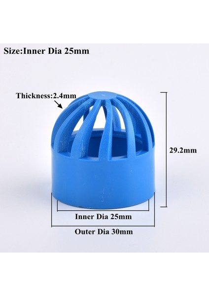 Iç Çap 25MM Stili 1 Bilgisayar Pvc Nefes Alabilen Kepçe Akvaryum Balık Tankı Geçirgen Ekran Yuvarlak Hava Kanalı Havalandırma Kapağı Su Borusu Bağlantı Parçaları (Yurt Dışından)