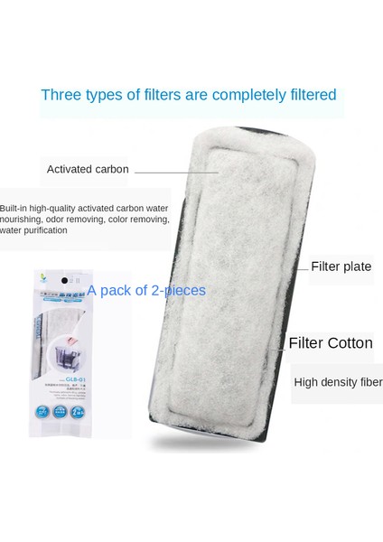 Gri Stil Akvaryum Aktif Karbon Sünger Filtre Kartuşları XP03,XP Şelale Filtre Yedek Pamuk Malzeme (Yurt Dışından) modelleri