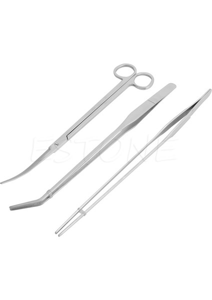 D19596 Stili Akvaryum Canlı Bitkiler Uzun Saplı Cımbız Bakım Aracı Seti (Yurt Dışından)