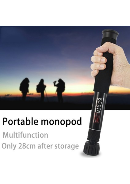 Bexın P308C Dslr Kamera Monopod (Black) (Yurt Dışından)