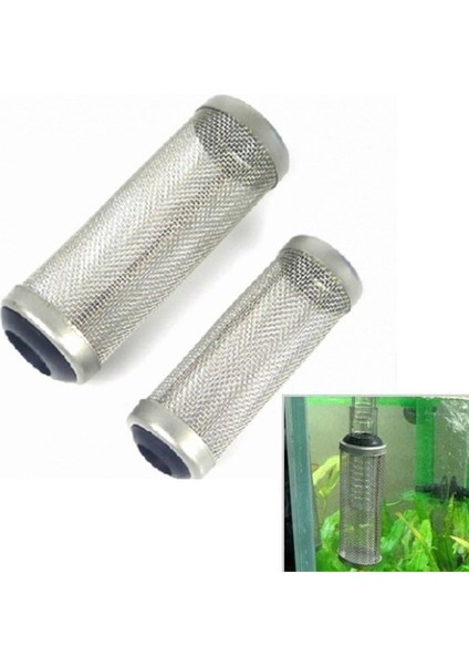 Gümüş Tarzı S Beden Süs Balıkları Için Silindir Akvaryum Filtresi Paslanmaz Çelik Filtre Şeffaf Filtre Aksesuarları Fileli Ağ Fish Tank (Yurt Dışından) fırsatları