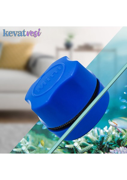 Mavi Stil Evcil Balık Tankı Fırçası Mini Manyetik Akvaryum Fırçası Temiz Cam Araçları Pencere Yosun Temizleyici Temizleyici Süpürge Balık Tankı Malzemeleri (Yurt Dışından) modelleri