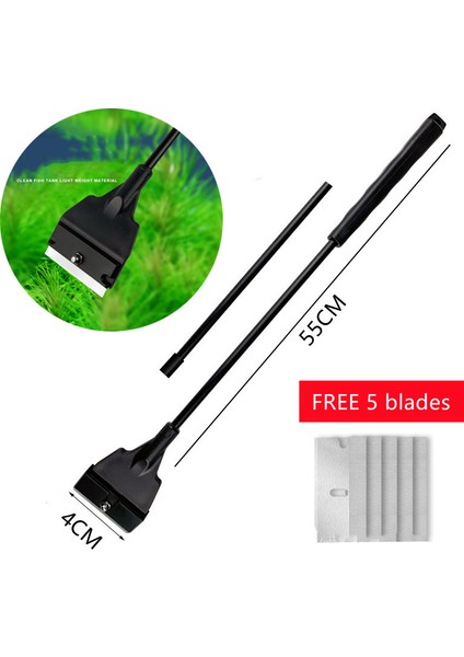 No.2 Tarzı Paslanmaz Çelik Akvaryum Balık Tankı Yosun Temizleyici Bıçak Sucul Bitki Ot Temizleme Çoklu Araç Temizleyici Kiti Seti (Yurt Dışından) fiyatları