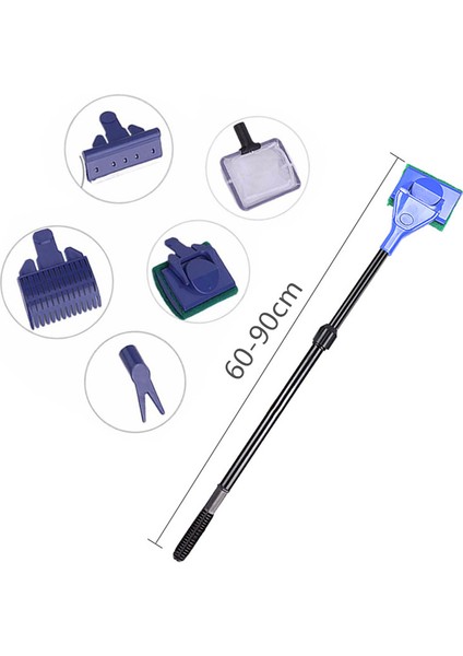 Shengsuokuan Tarzı 1 Ünite Akvaryum Tank Temizleme Seti Akvaryum Temizleyici Balık Ağı Kazıyıcı Sünger Temizleme Aracı Kiti Algi Balık Tankı (Yurt Dışından)