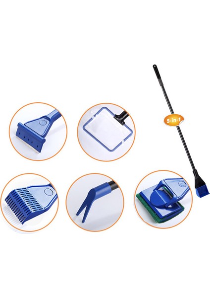 Shengsuokuan Tarzı 1 Ünite Akvaryum Tank Temizleme Seti Akvaryum Temizleyici Balık Ağı Kazıyıcı Sünger Temizleme Aracı Kiti Algi Balık Tankı (Yurt Dışından) fiyatları