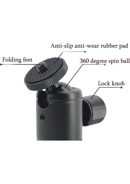 BH-902 Alüminyum Alaşımlı Sıcak Ayakkabı Tripod Ballheads (Yurt Dışından)