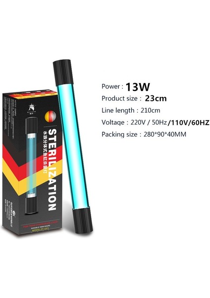 No.14 Tarzı Zamanlayıcı Ile Us Fiş Akvaryum Temizleme Işığı Yeşil Yosun Temizleyici Su Arıtıcı Lamba - Balık Tankı Için Uv Sterilizatör Lamba (Yurt Dışından)