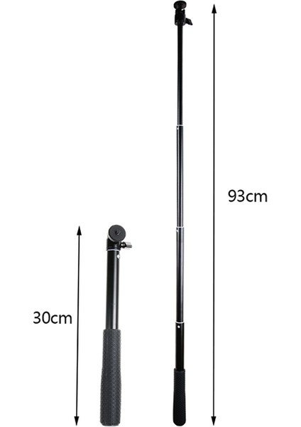 30-93 cm Katlanabilir Tripod Tutucu Gopro Için Sfie Sopa (Yurt Dışından)
