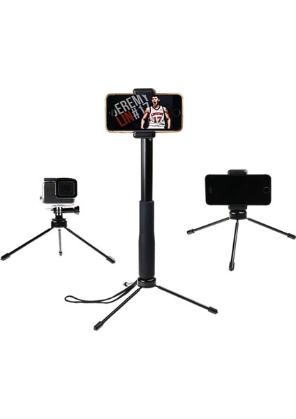 30-93 cm Katlanabilir Tripod Tutucu Gopro Için Sfie Sopa (Yurt Dışından)