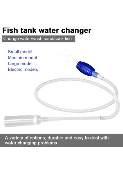 Mavi Stil Kolay Montaj Balık Tankı Temizleme Aracı Süpürge Pompası Manuel Balık Tankı Filtre Vakum Su Değiştirme Aracı (Yurt Dışından) fırsatları