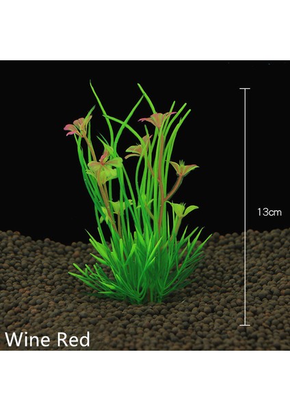 Şarap Kırmızısı Stili L Beden Yeni Akvaryum Yapay Bitkiler Daldırılabilir Sucul Balık Tankı Süs Bitkisi Su Altı Su Ot Kıyı Peyzajı Dekorasyonu (Yurt Dışından)