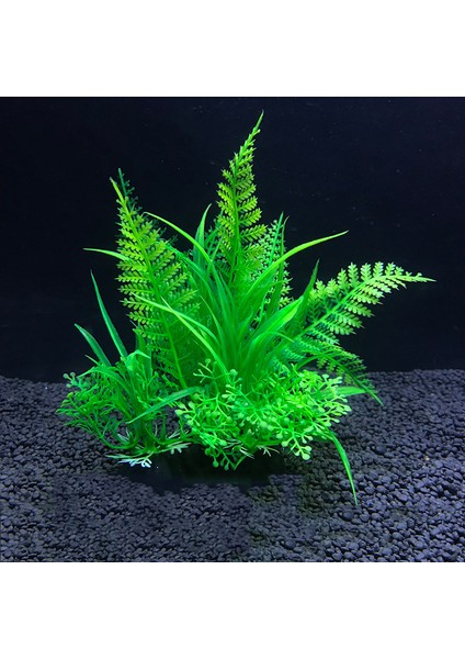 P525 Stili Yapay Sualtı Plastik Bitkileri Akvaryum Balık Tankı Sucul Sahte Çalı Yeşil Su Ot Görünüm Simülasyon Dekorasyon (Yurt Dışından) fiyatları