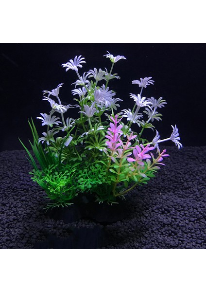 P525 Stili Yapay Sualtı Plastik Bitkileri Akvaryum Balık Tankı Sucul Sahte Çalı Yeşil Su Ot Görünüm Simülasyon Dekorasyon (Yurt Dışından) fırsatları