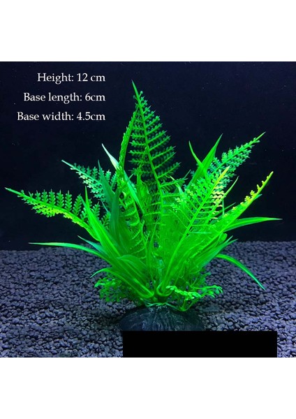 P525 Stili Yapay Sualtı Plastik Bitkileri Akvaryum Balık Tankı Sucul Sahte Çalı Yeşil Su Ot Görünüm Simülasyon Dekorasyon (Yurt Dışından) indirimleri