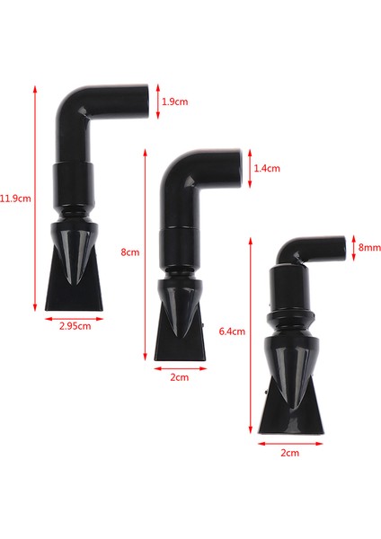 S Tarzı Siyah Akvaryum Tankı Pompa Ördek Gagası Su Çıkış Nozulu Ördek Gagası Dönüş Boru Bağlantısı Boyut 1 Adet (Yurt Dışından) indirimleri