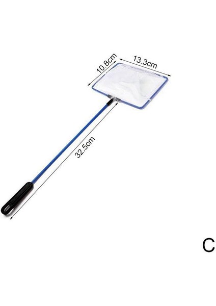 13,3X10.8CM Stili Metal Çerçeveli Akvaryum Balık Tutma Ağı 8.5X6CM Metal Ağ Akvaryum Çerçeveli Balık Tutma Ağı (Yurt Dışından)