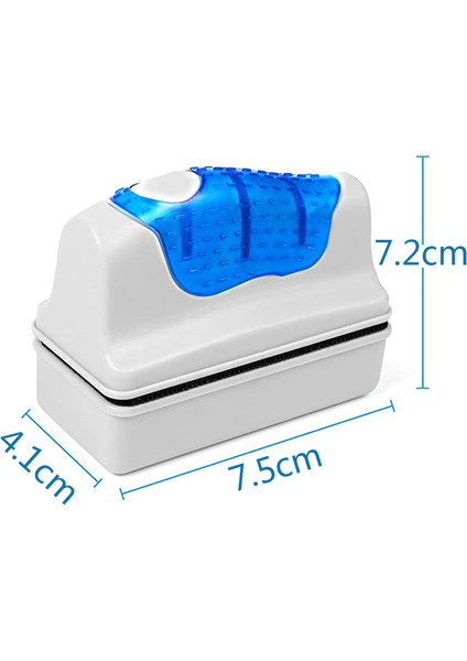 Beyaz Stil Yeni Manyetik Akvaryum Balık Tankı Fırçaları Yüzen Temiz Cam Pencere Yosun Kazıyıcı Temizleyici Fırça Plastik Sünger Aksesuarları Araçları (Yurt Dışından) fırsatları