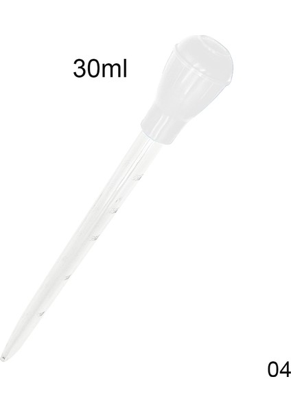 30ML Beyaz Stil Akvaryum Temizleyici Pompa ml cm Malzeme Tüp Temizleme Aracı Pipet Balık Tankı Sifon Pompa Su Değiştirme Akvaryum Pipet Mangal (Yurt Dışından)
