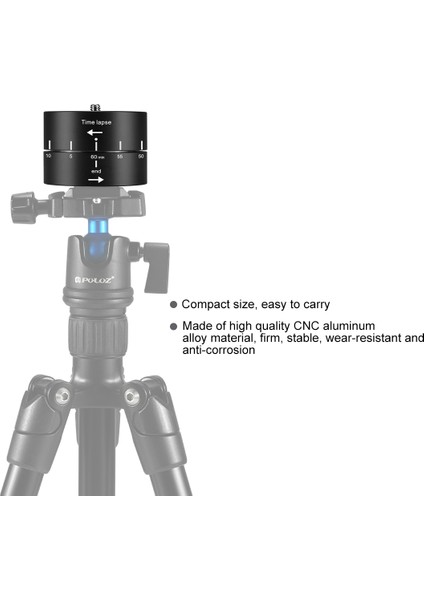 360 Derece Kaydırma Döndürme Zaman Atlamalı Tripod Adaptörü (Yurt Dışından)