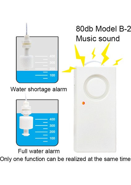 Model B-2 Stili Akvaryum Su Seviye Alarm Sensörü Kontrol Cihazı Balık Tankı Sıvı Uyarı Dedektörü Prob Pompası Su Tankı Monitör Araçları Aksesuarları (Yurt Dışından)