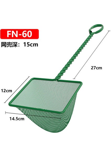 15X12CM Tarzı Akvaryum Ağı Balık Tankı Ağı Akvaryum Için Yuvarlak Kare Balık Temizleyici Iniş Ağı Akvaryum Aksesuarları Fileli (Yurt Dışından)
