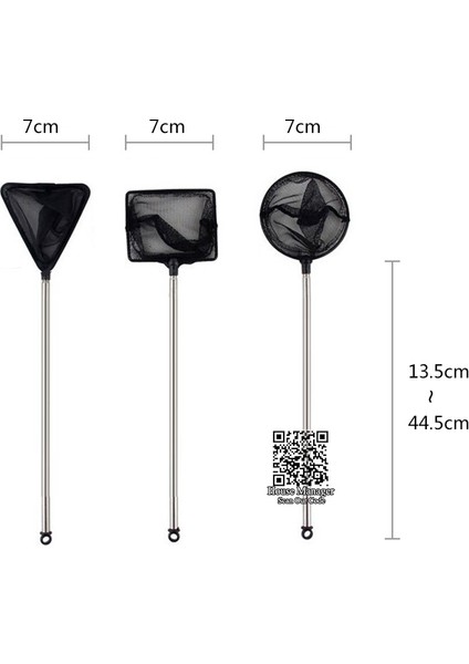 Kare Tarzı 44CM Balık Ağı Aracı Ayarlanabilir Akvaryum Ağı, Uzatılabilir Karides Küçük Betta Tetra Balık Tankı Ağı, Genişletilebilir Balık Ağı Balık Tankı (Yurt Dışından) modelleri