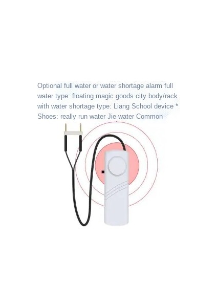 Yetersizlik Alarmı 5m Tarzı Su Seviye Alarmı Taşma Dedektörü Ev Havuzu Balık Tankı Su Tankı Taşma ve Sızıntı Dolu Su Sensörü Akvaryum Aksesuarları (Yurt Dışından)