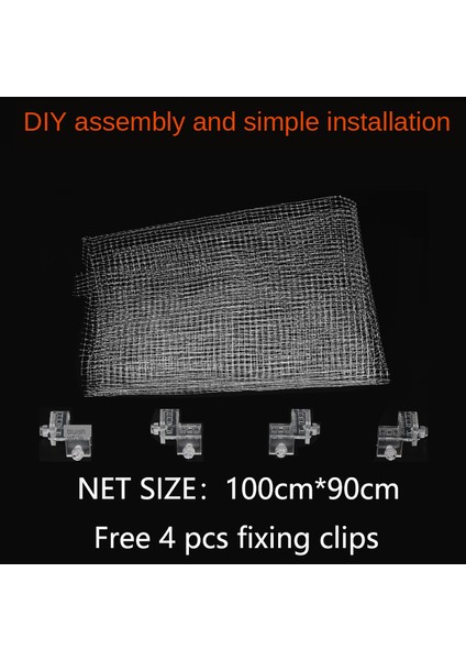 1 Metre Net 4 Klip Stili Vastocean Zıplayan Balıkları Engelleyen Özel Yapım Ağ Kapak Balık Tankı Kapak Akvaryum Bölücü (Yurt Dışından)