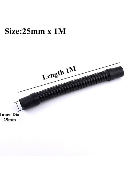 25MM x 1m Stili Akvaryum Oluklu Boru Dayanıklı Balık Tankı Giriş Çıkış Birleşik Su Borusu Akvaryum Malzemeleri Bağlantı Elemanları M Boyutu (Yurt Dışından)