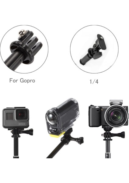 Evrens Alüminyum Alaşım Sfie Sopa, Uzunluk: 31CM-103CM (Black) (Yurt Dışından) indirimleri